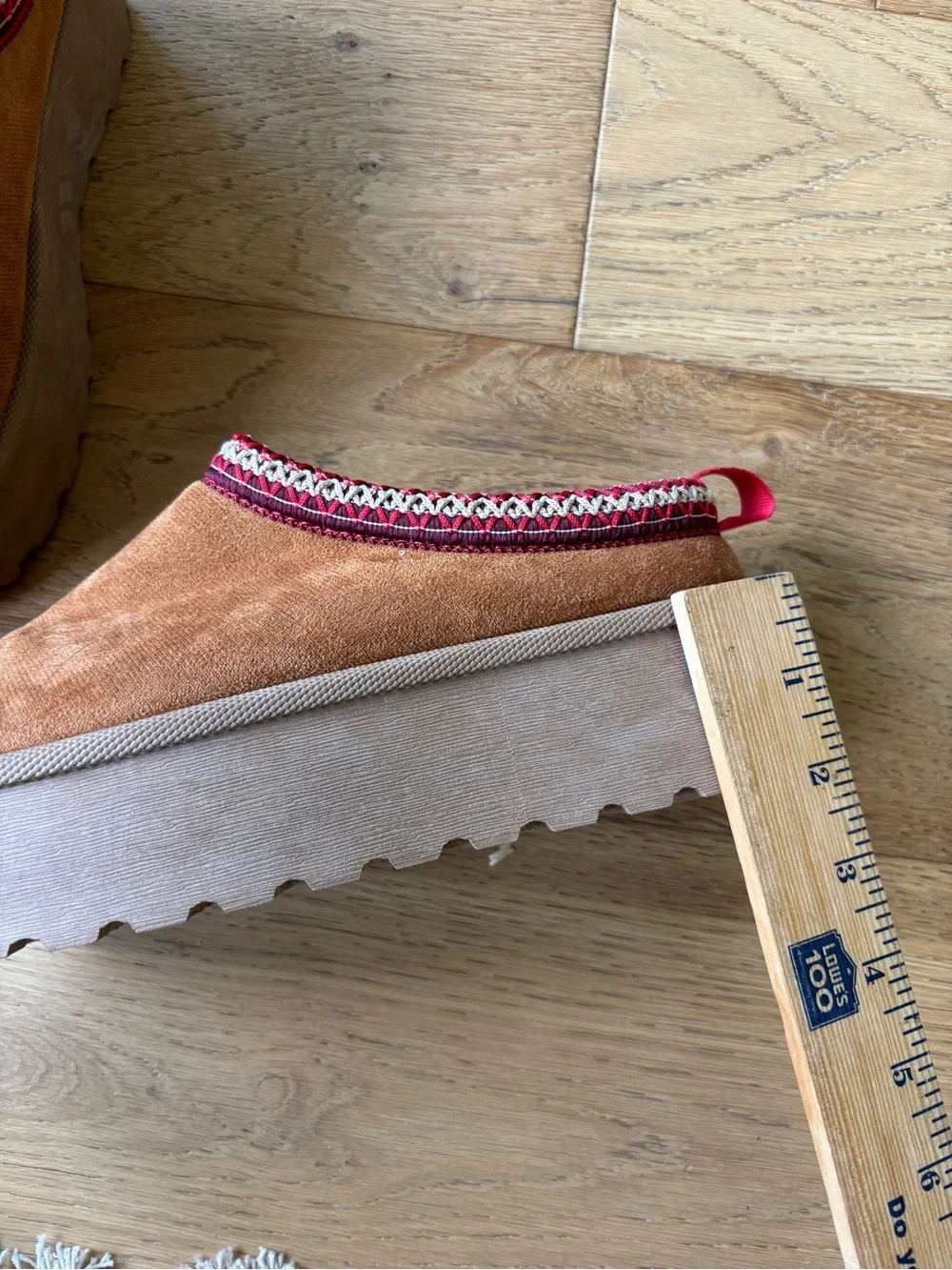 Nanette lepore platform ugg like slip on shoes 7.5